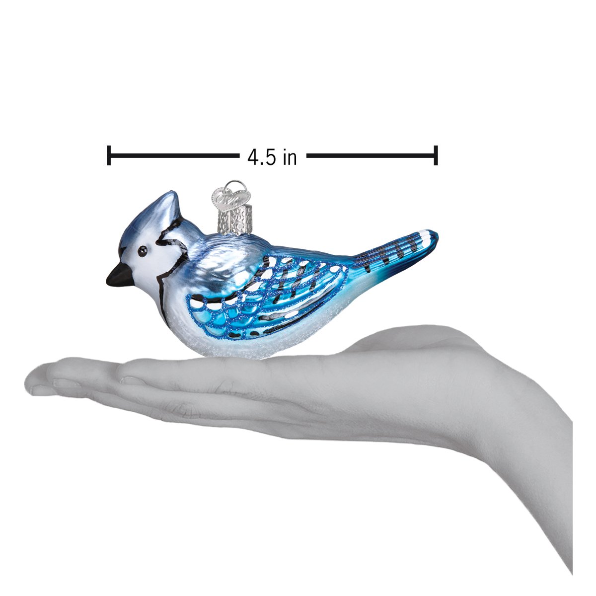 Bright Blue Jay Ornament - themonogram manor 