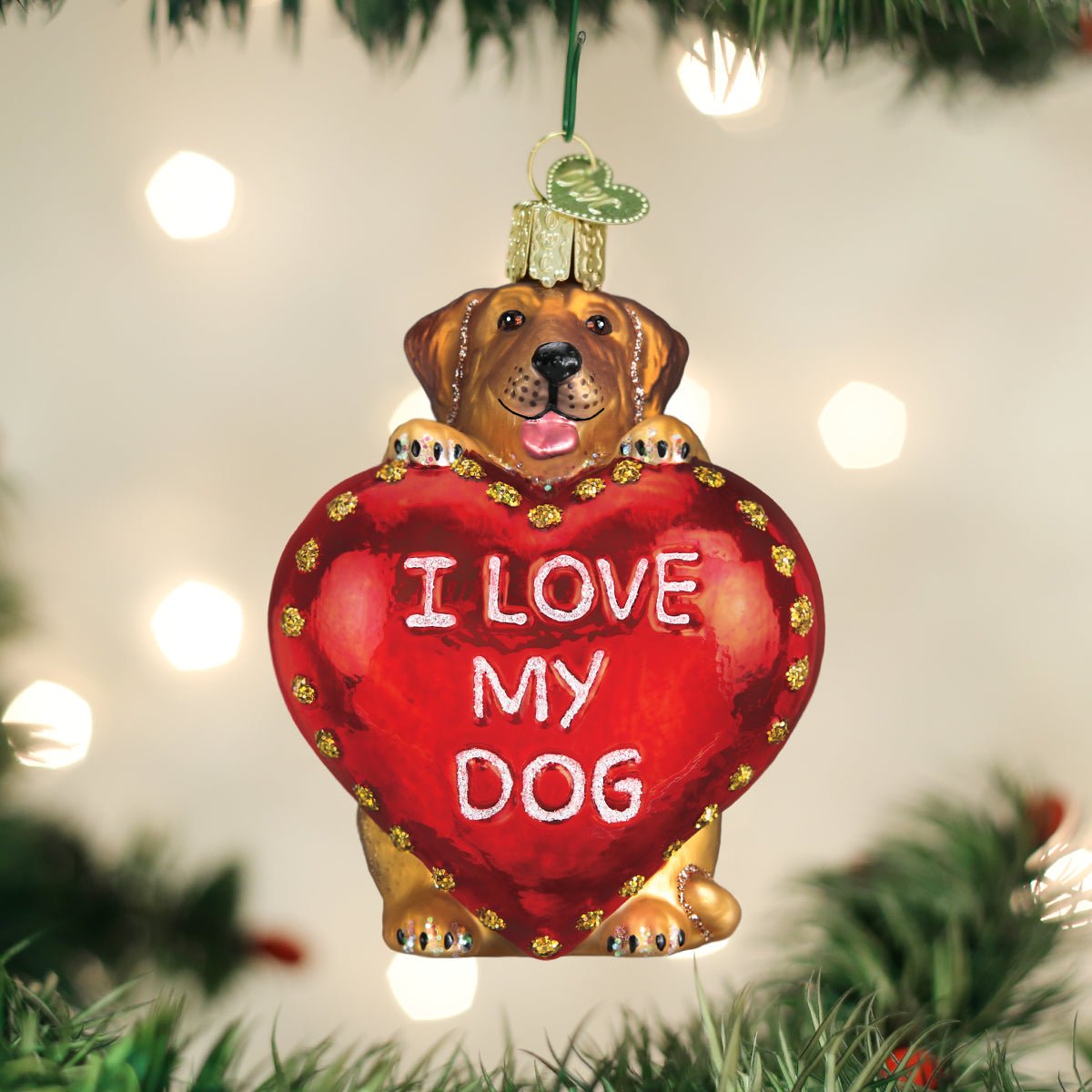 I Love My Dog Ornament - #themonogram manor #