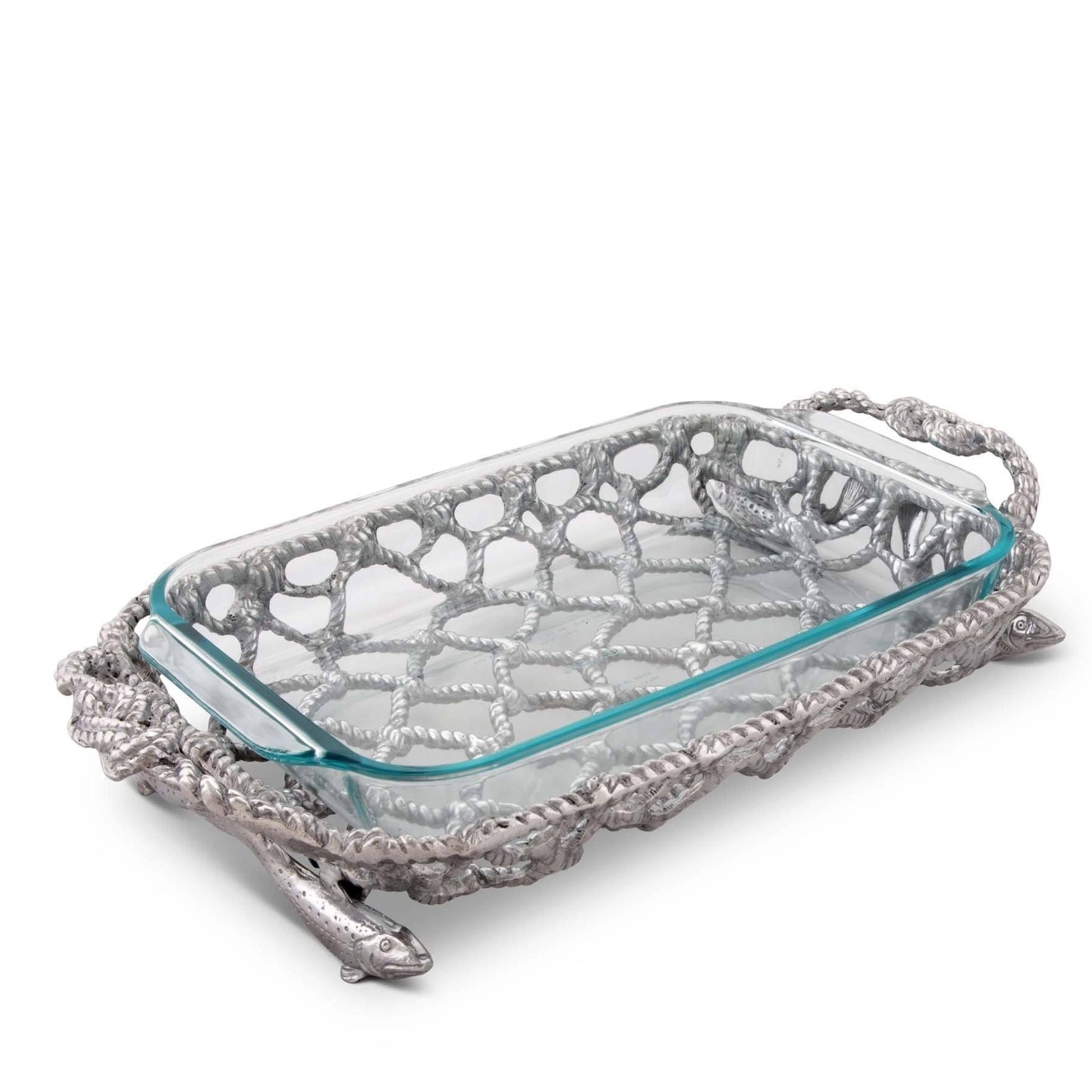 Fish Net Casserole / Pyrex Holder - themonogram manor 