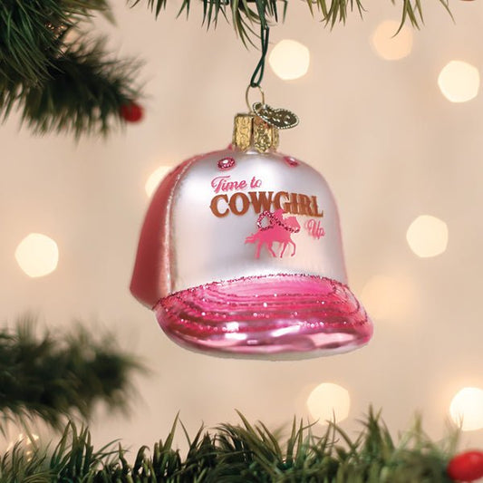 Cowgirl Trucker Cap Ornament - themonogram manor 