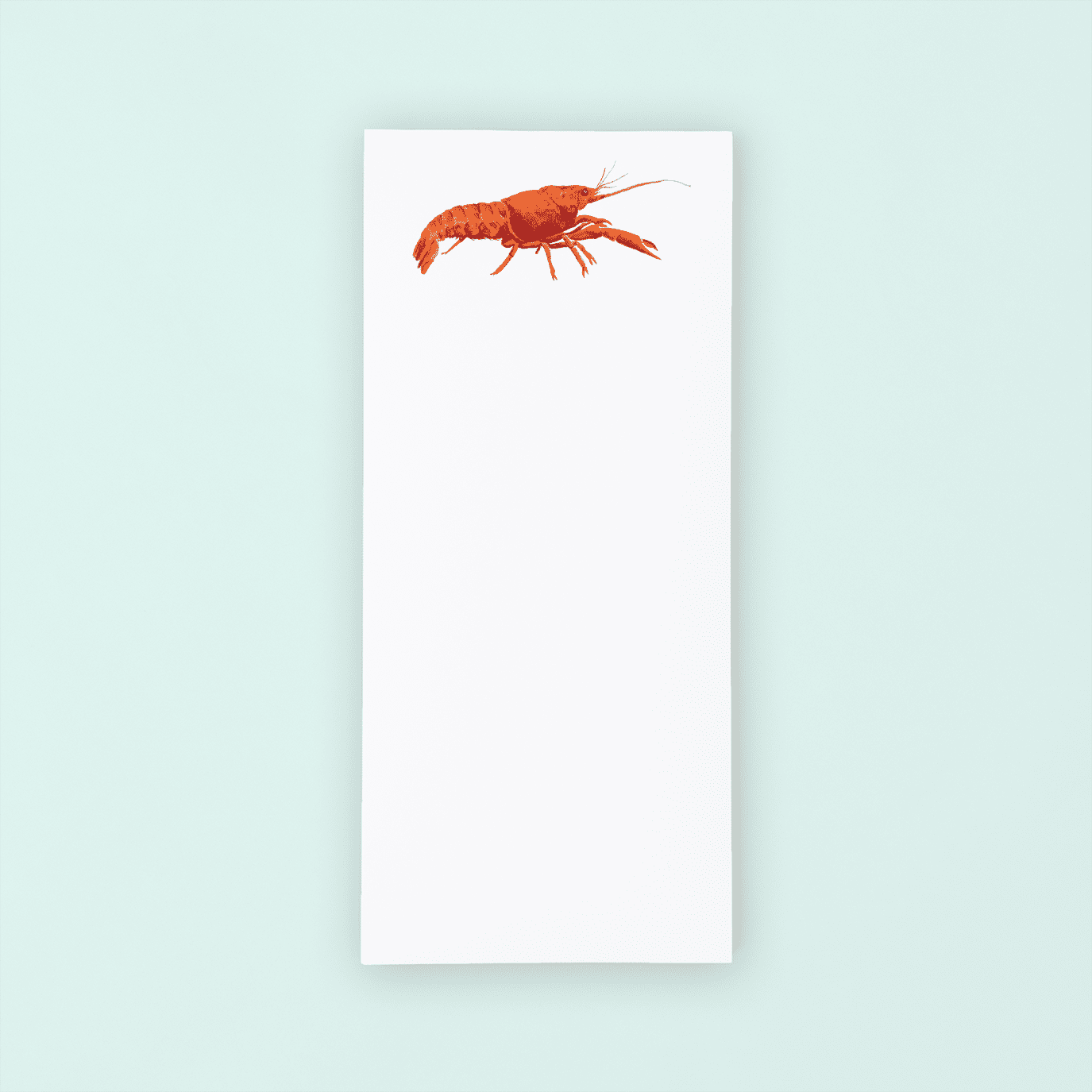 Red Crawfish Lists Pad - themonogram manor 