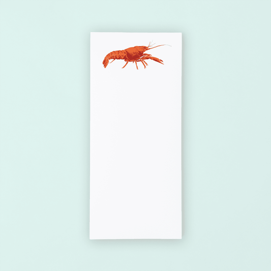 Red Crawfish Lists Pad - themonogram manor 