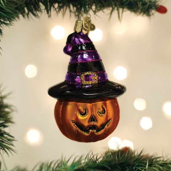 Witch Pumpkin Ornament - themonogram manor 