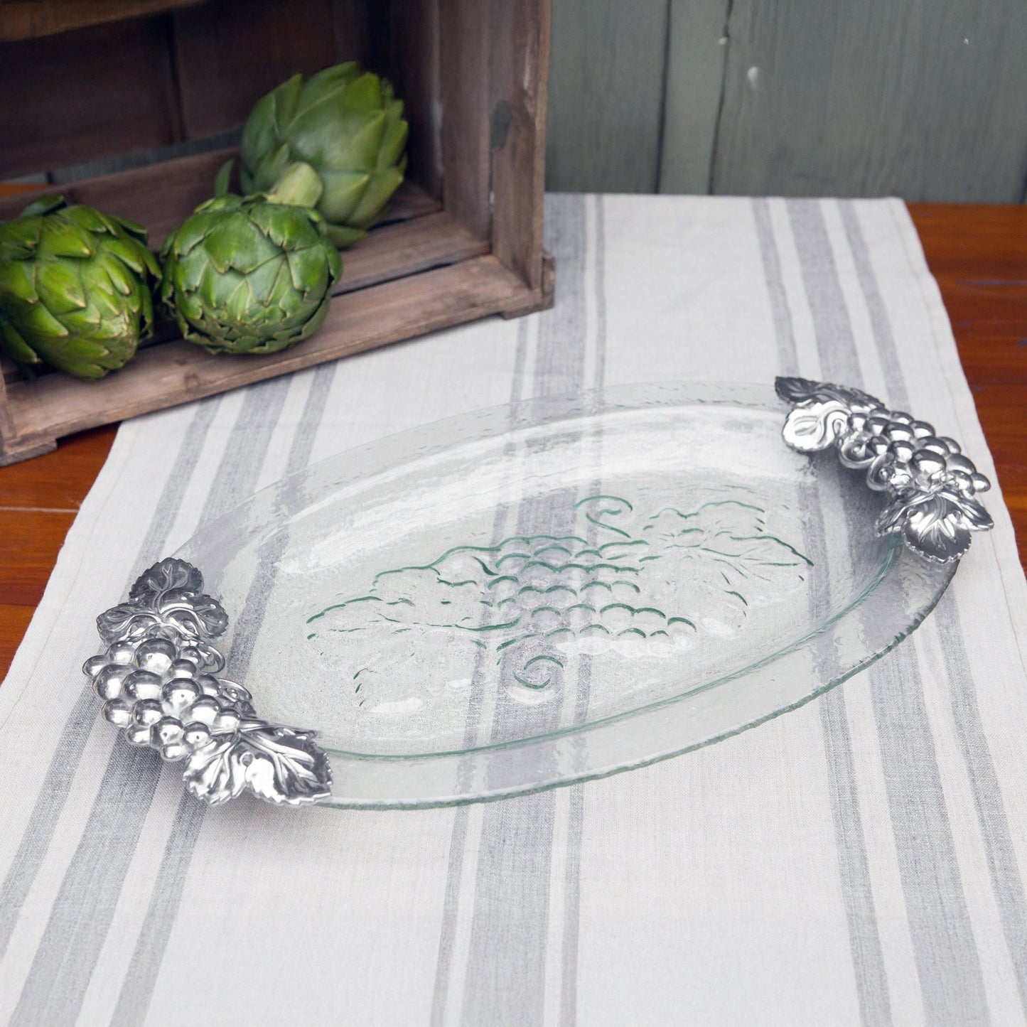 Grape Glass Platter - themonogram manor 