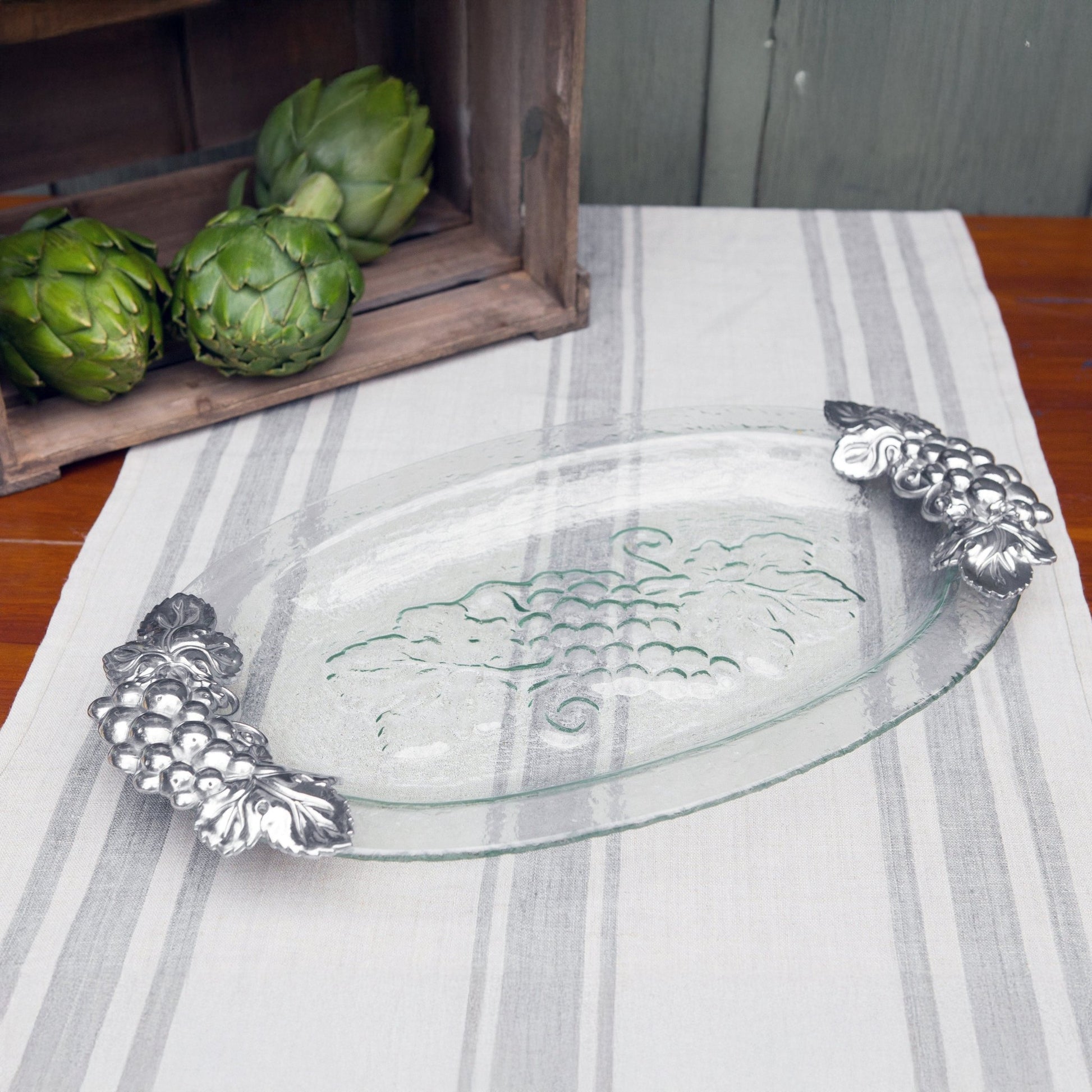 Grape Glass Platter - themonogram manor 