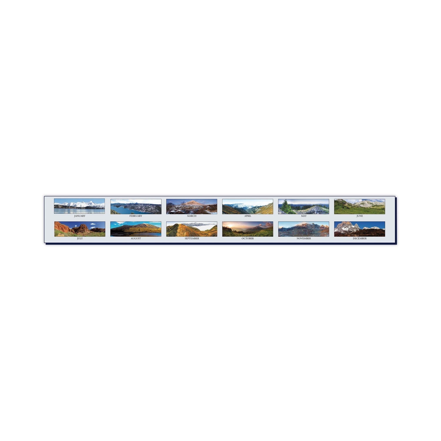 House of Doolittle Earthscapes Recycled Monthly Desk Pad Calendar, Mountains of the World Photos, 22 x 17, Black Corners,12 - Month(Jan - Dec): 2023 - themonogram manor 