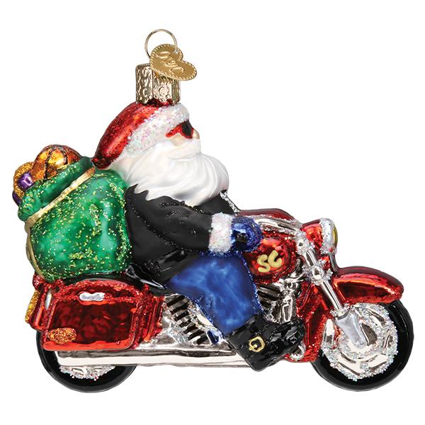 Biker Santa Ornament - themonogram manor 