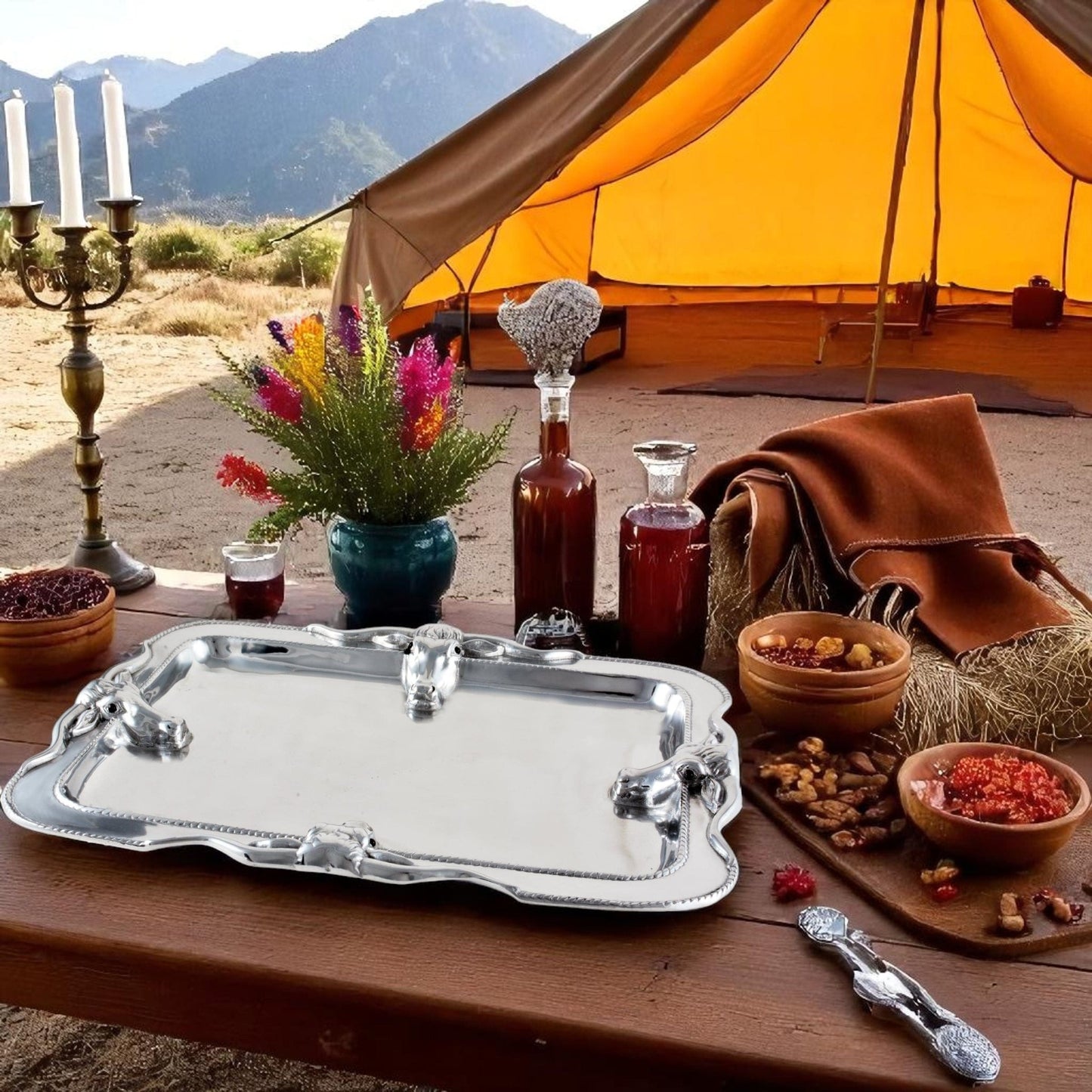 Longhorn Platter Large - themonogram manor 