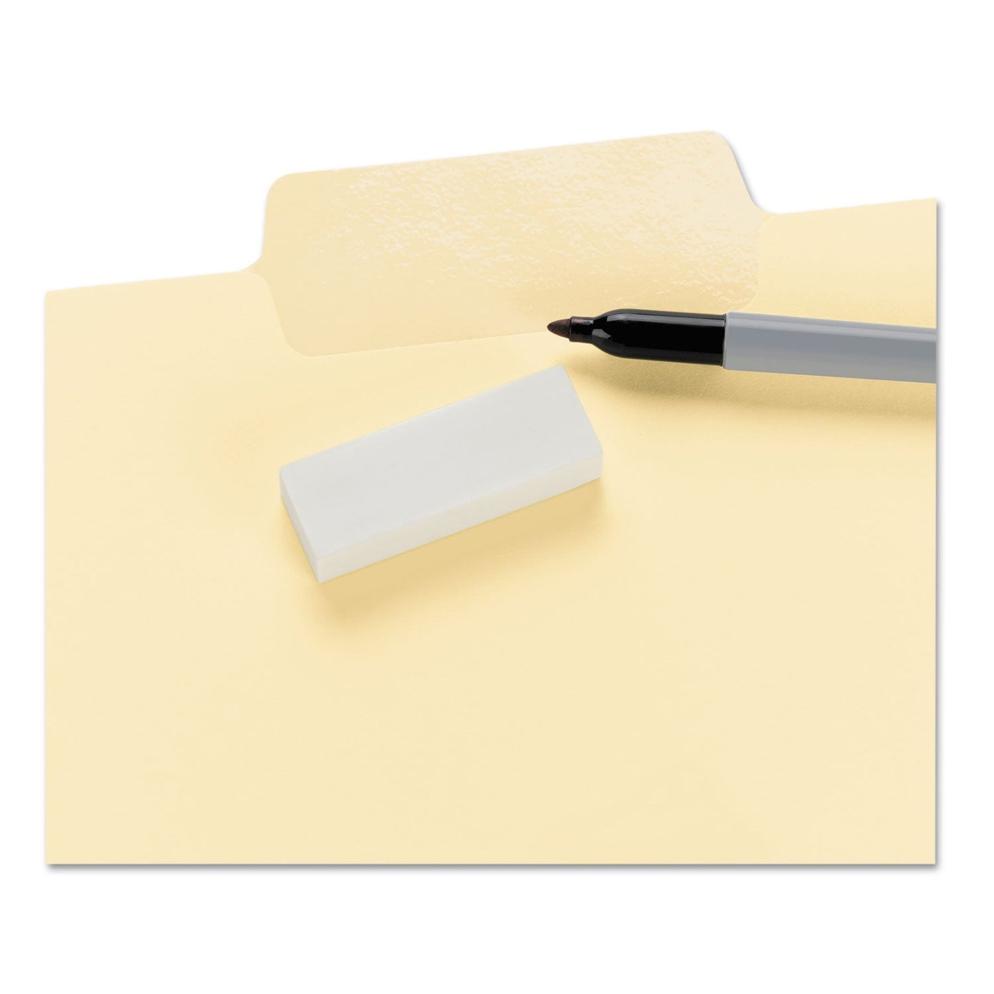 Smead Erasable SuperTab File Folders, 1/3 - Cut Tabs: Assorted, Letter Size, 0.75" Expansion, Manila, 24/Pack - themonogram manor 