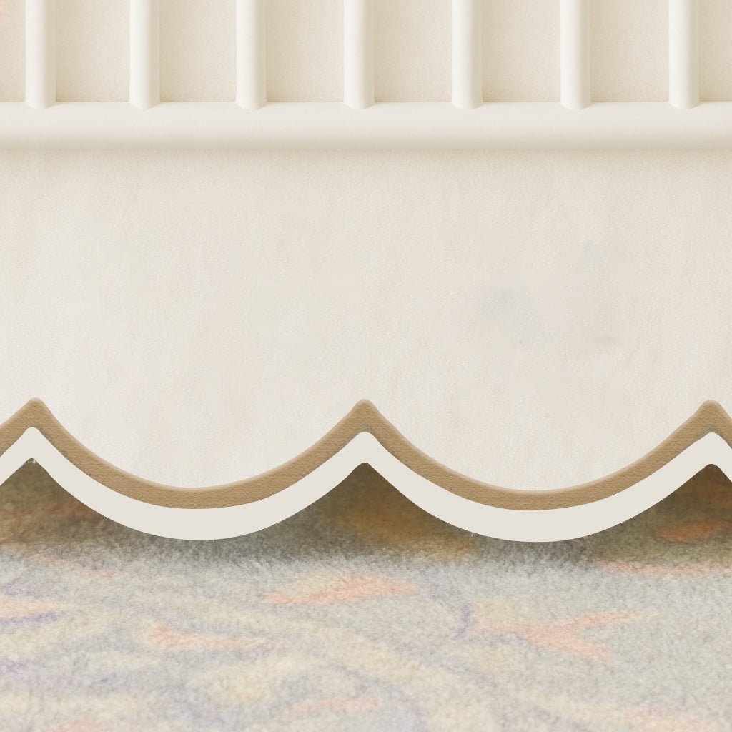 Scallop Embroidery Cotton Crib Skirt - themonogram manor 