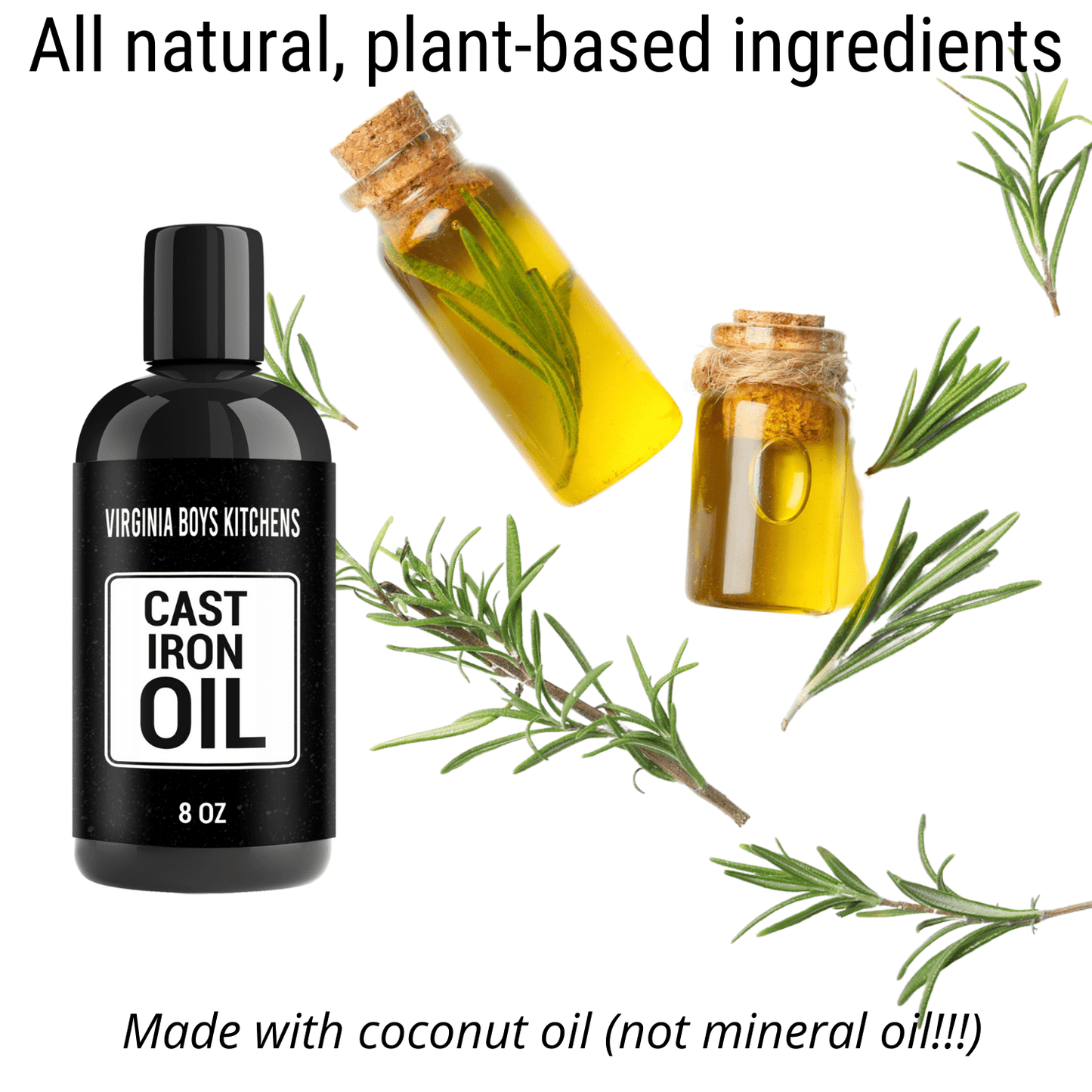 Natural Cast Iron Seasoning Oil - themonogram manor 