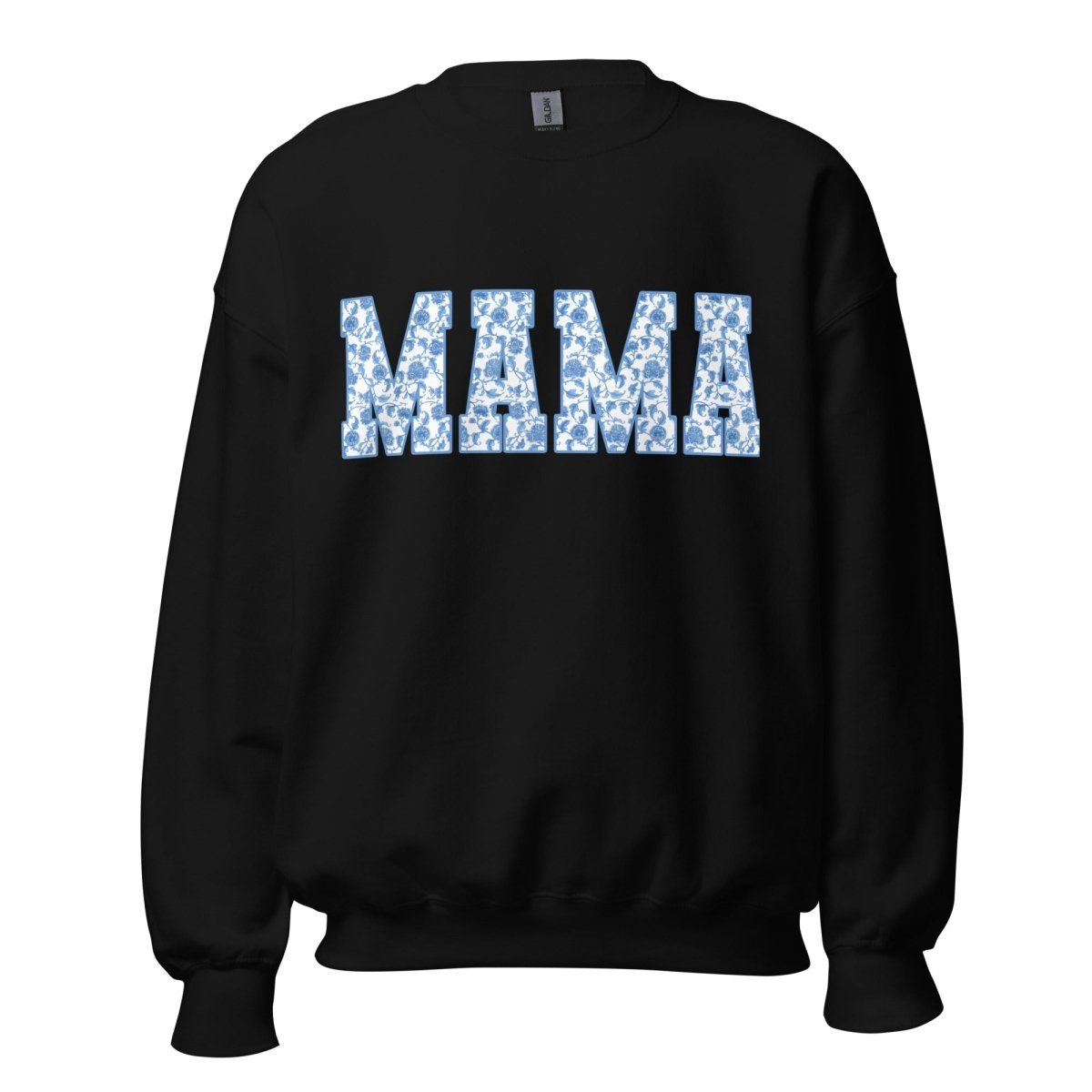'Blue & White Chinoiserie 'Mama' Crewneck Sweatshirt - themonogram manor 