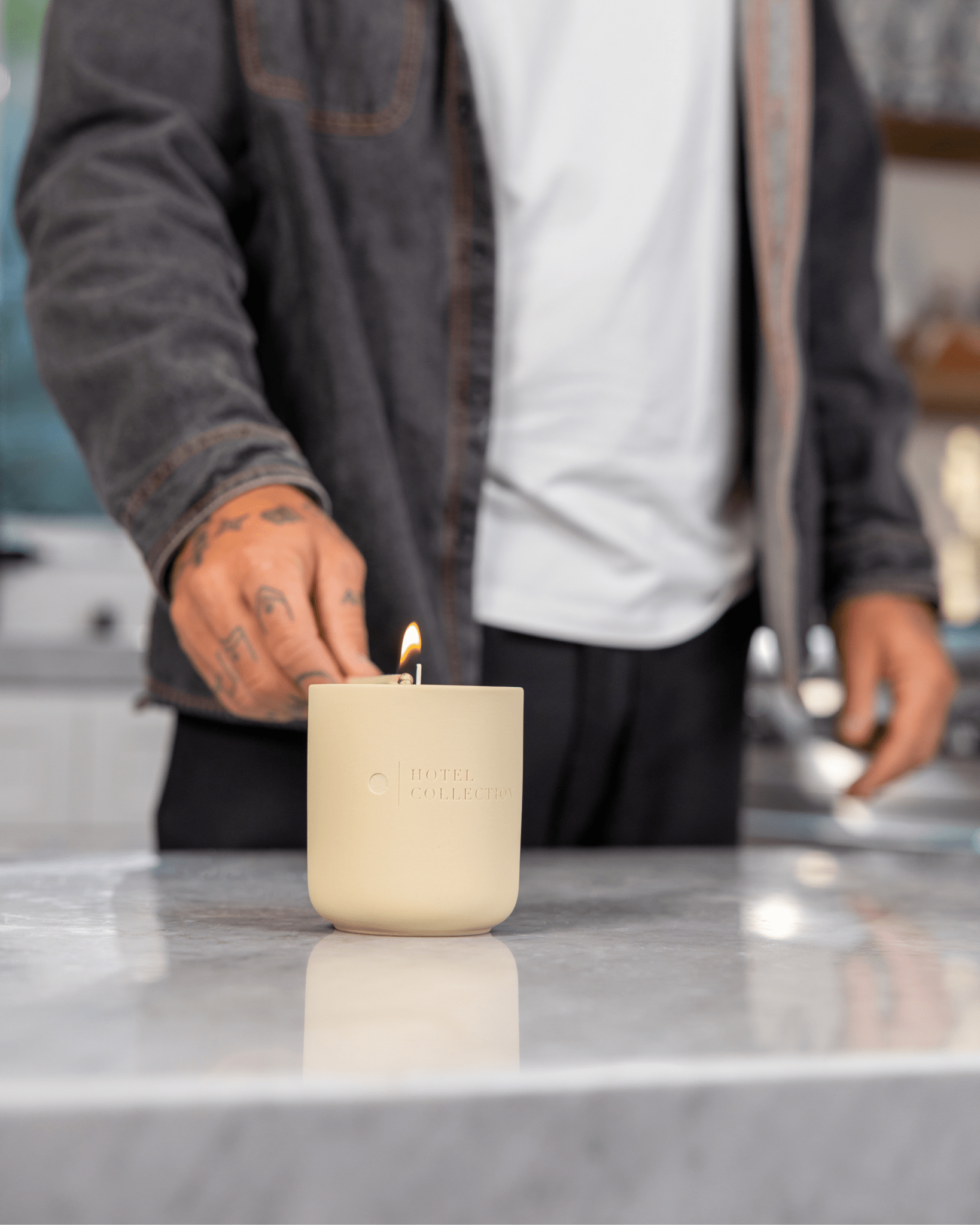 Grande Ceramic Sand Wax Set - themonogram manor 