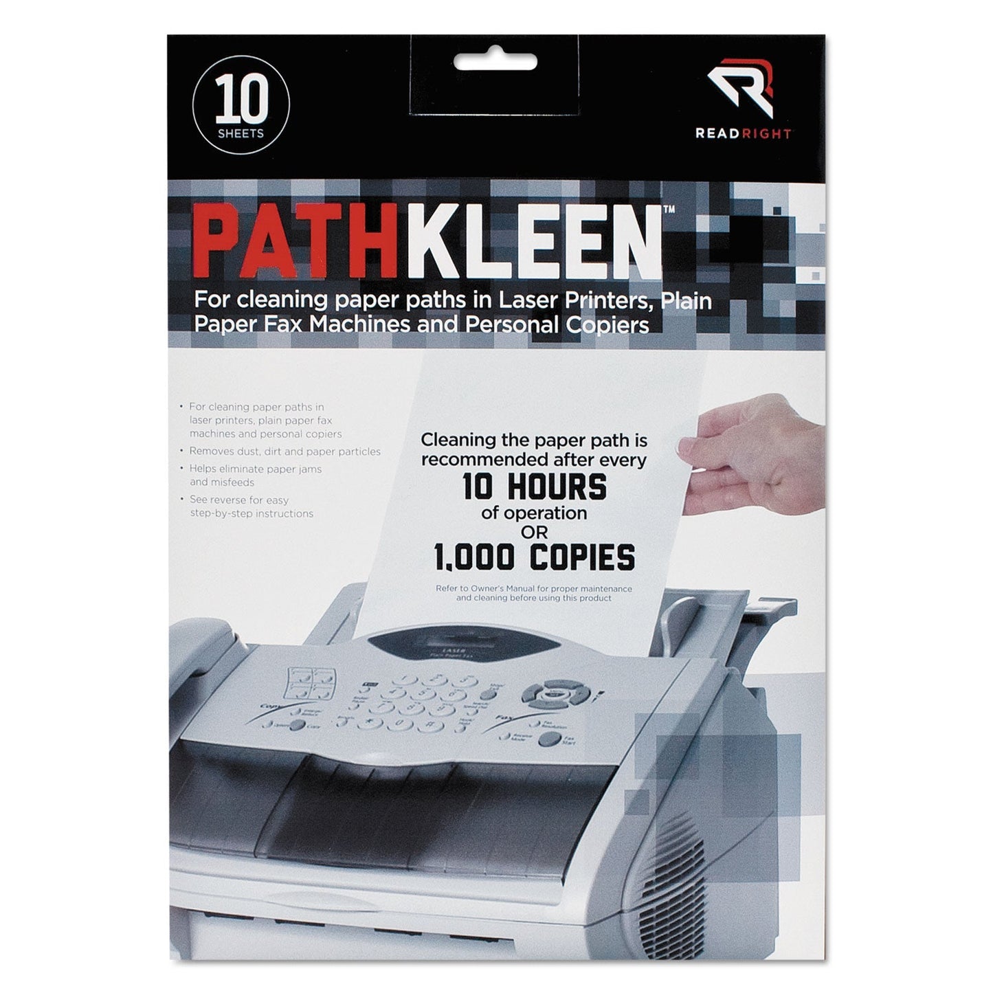 Read Right PathKleen Sheets, 8.5 x 11, 10/Pack - themonogram manor 