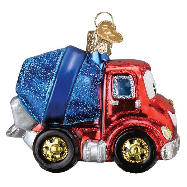 Cheerful Cement Truck Ornament - themonogram manor 