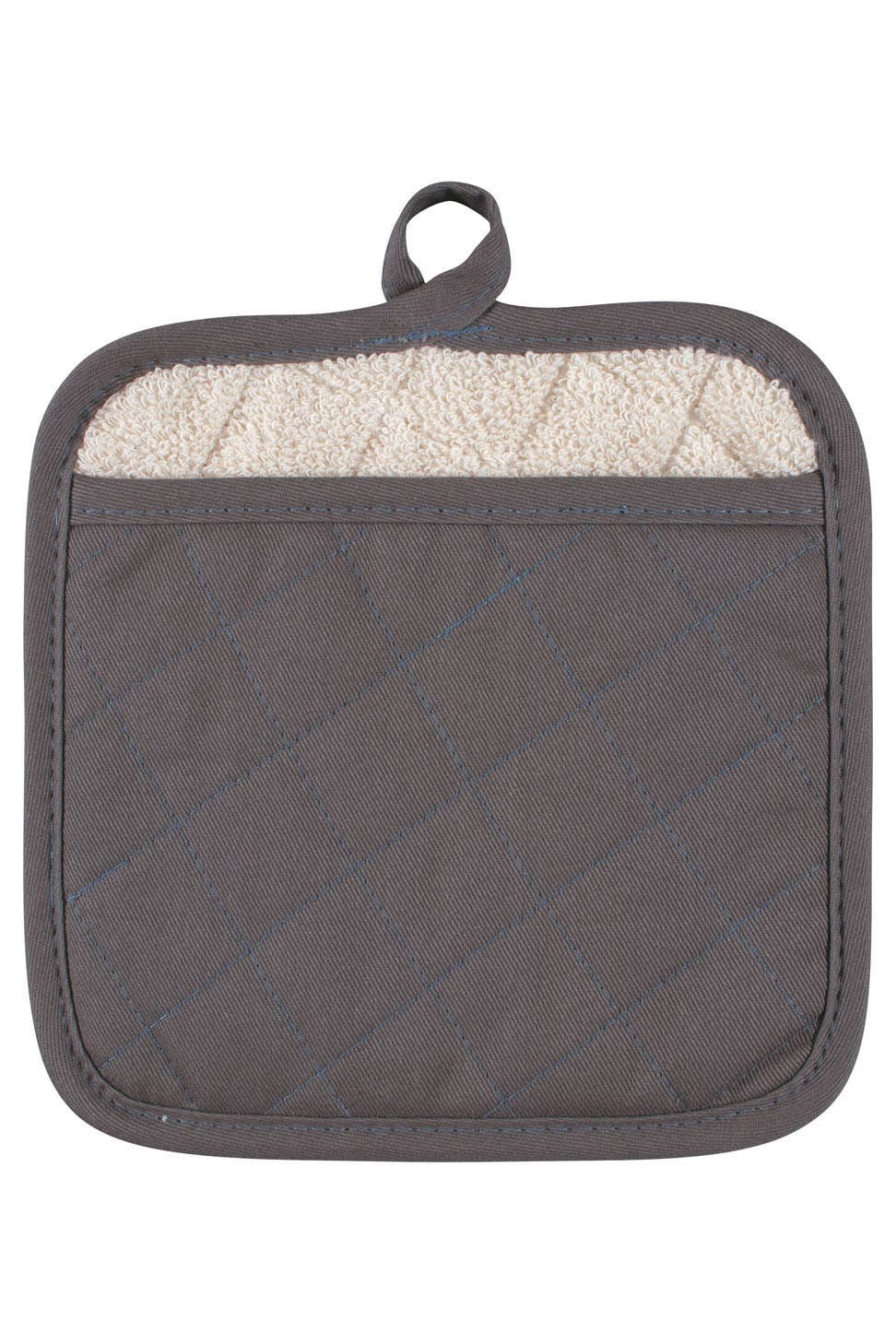 KAF Home Solid Terry Lined Pot Mitt - themonogram manor 