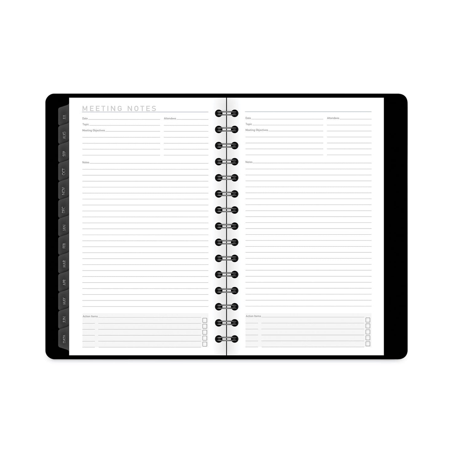 AT - A - GLANCE Contemporary Academic Planner, 8 x 4.88, Black Cover, 12 - Month (July to June): 2022 to 2023 - themonogram manor 