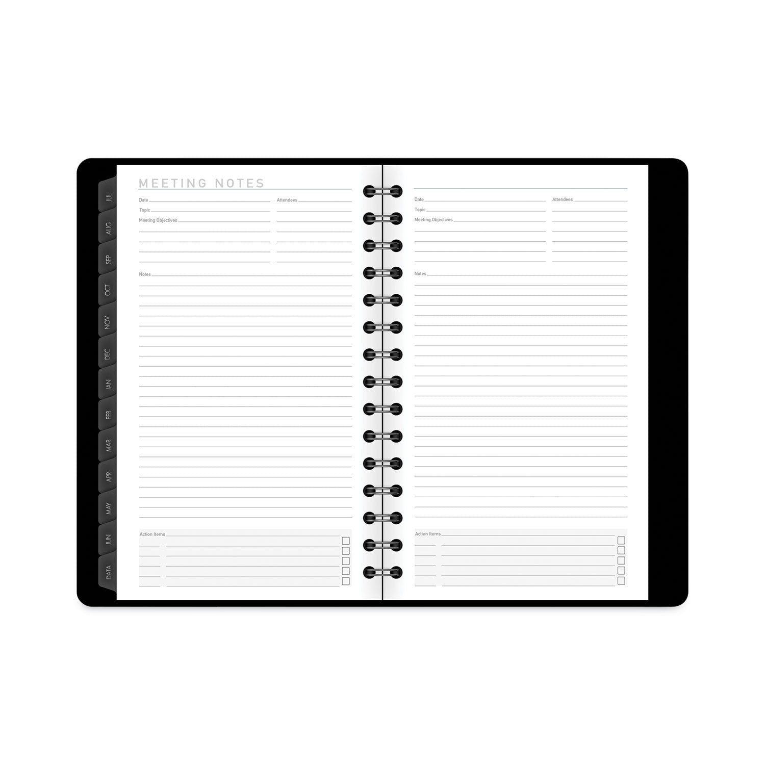 AT - A - GLANCE Contemporary Academic Planner, 8 x 4.88, Black Cover, 12 - Month (July to June): 2022 to 2023 - themonogram manor 