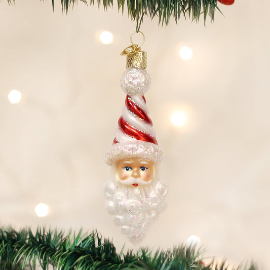 Peppermint Twist Santa Ornament - themonogram manor 