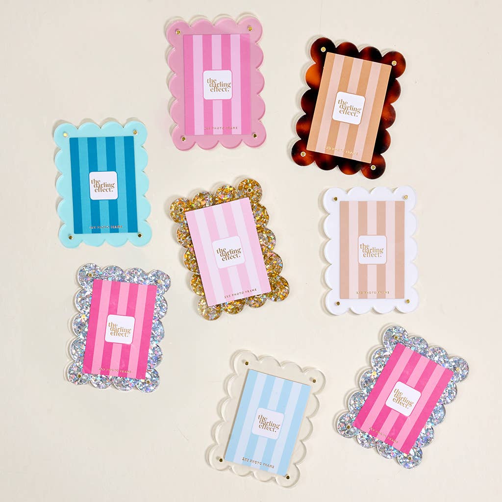 Mini Acrylic Picture Frame Magnet–Clear - Set of 3 - themonogram manor 