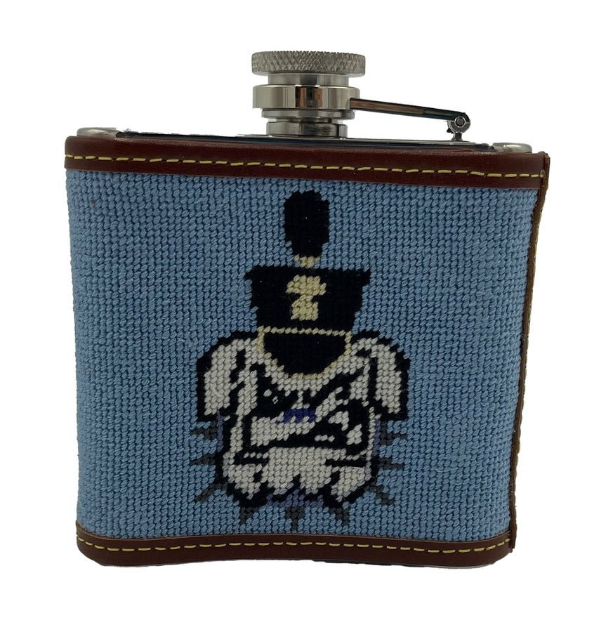 Citadel Spike Hand - stitched Needlepoint Flask - themonogram manor 