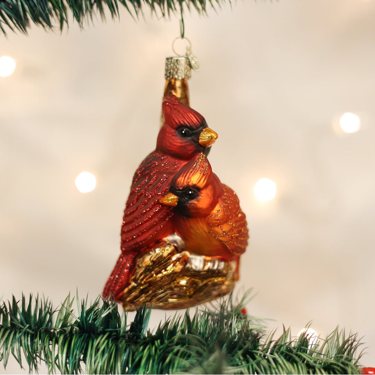 Pair Of Cardinals Ornament - #themonogram manor #