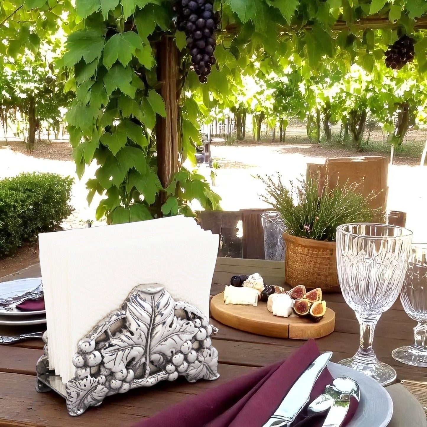 Grape 6 Napkin Holder - themonogram manor 