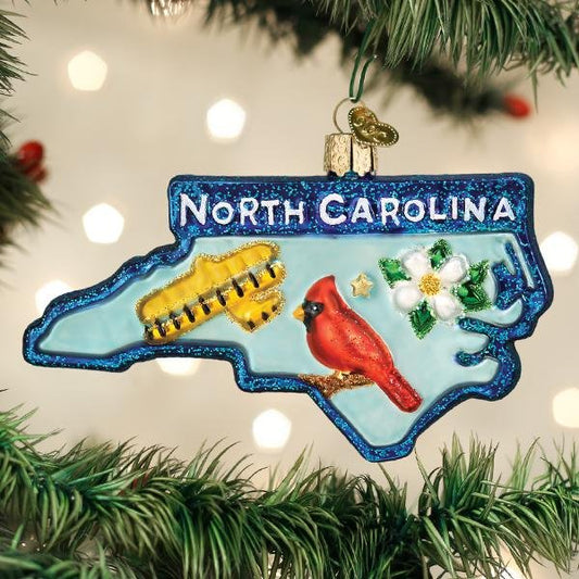 State Of North Carolina Ornament - themonogram manor 