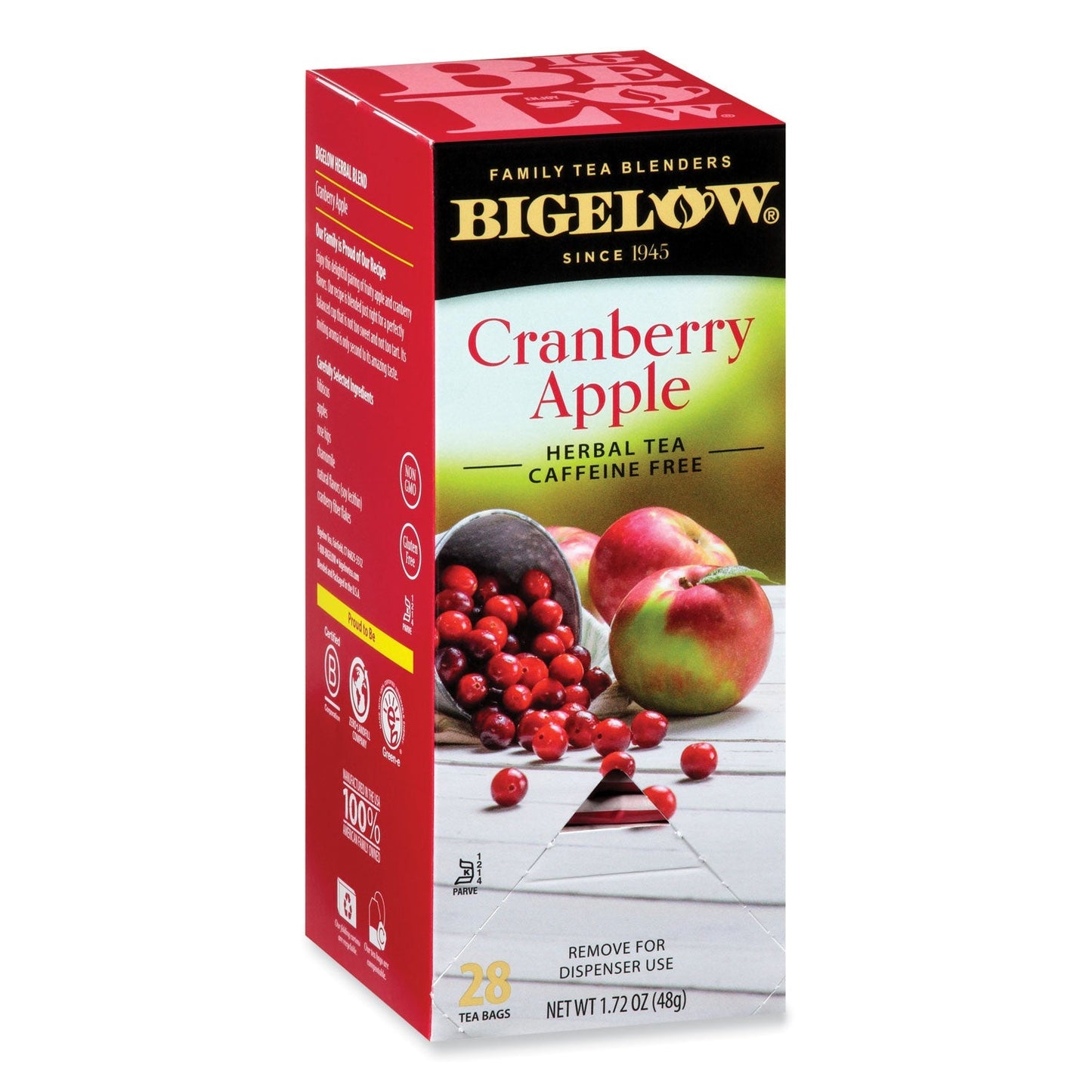 Bigelow Cranberry Apple Herbal Tea, 28/Box - themonogram manor 