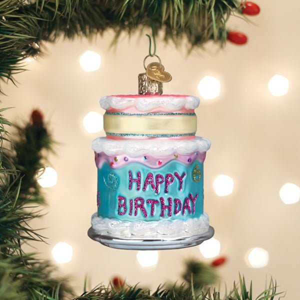 Happy Birthday Cake Ornament - #themonogram manor #