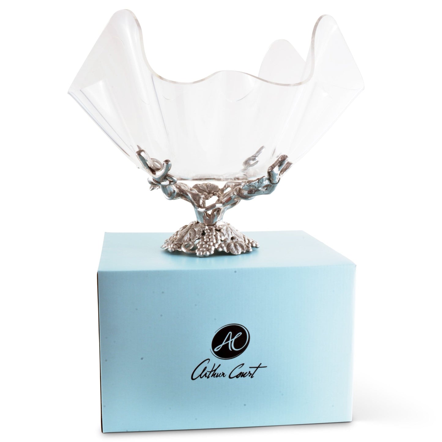 Grapevine Stand Acrylic Bowl 14 - themonogram manor 