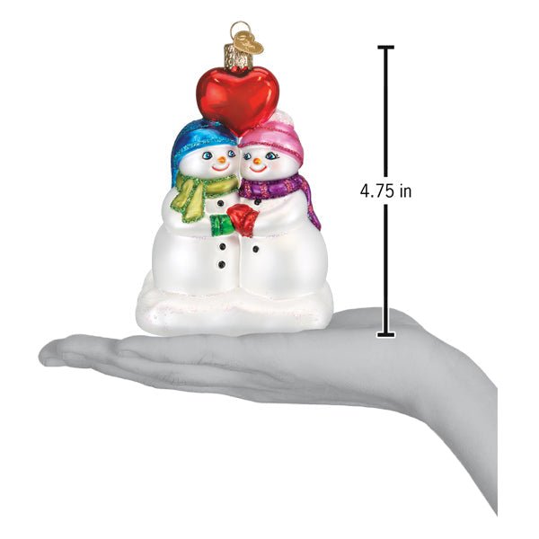 Snow Couple's First Christmas Ornament - #themonogram manor #