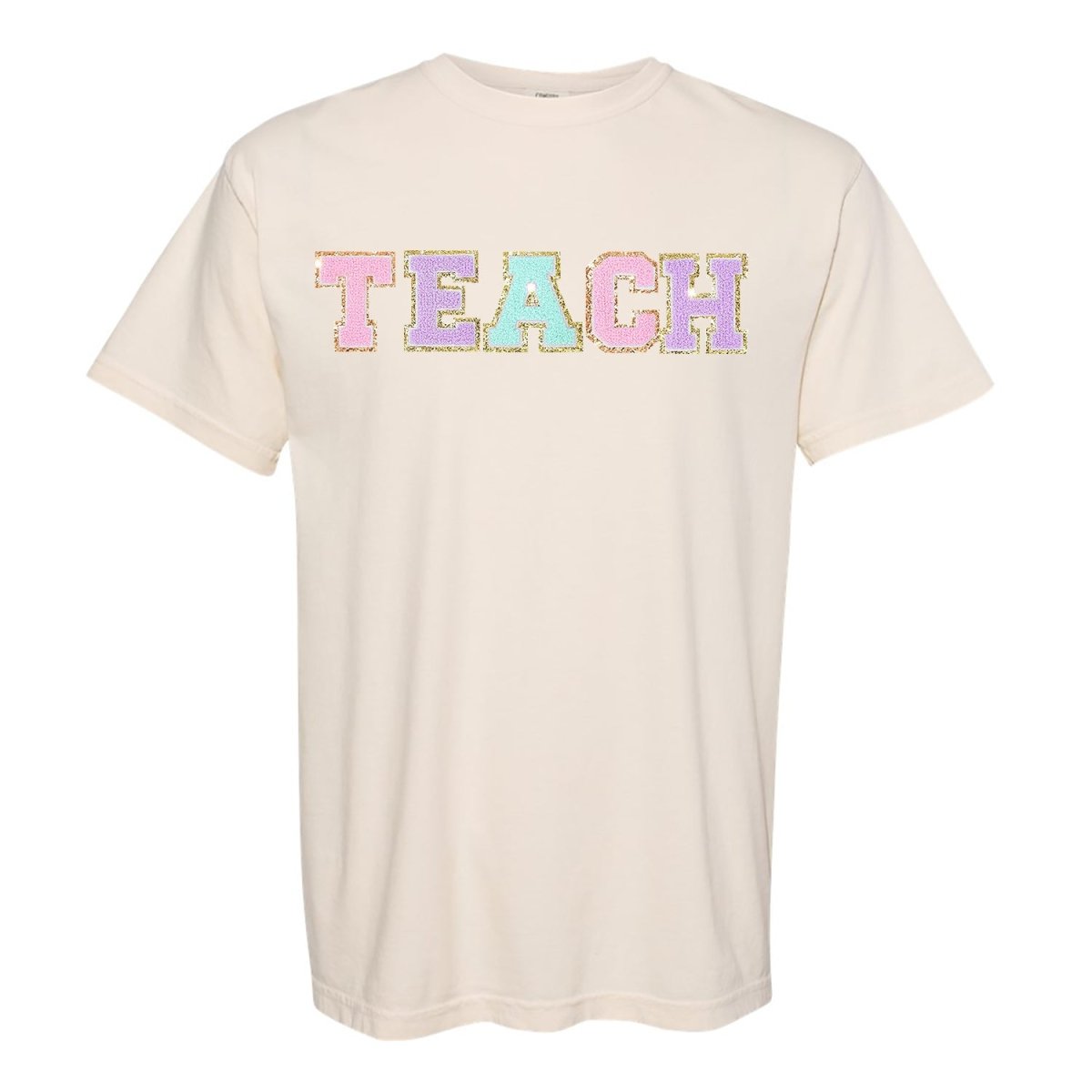 'Teach' Letter Patch T-Shirt - themonogram manor 