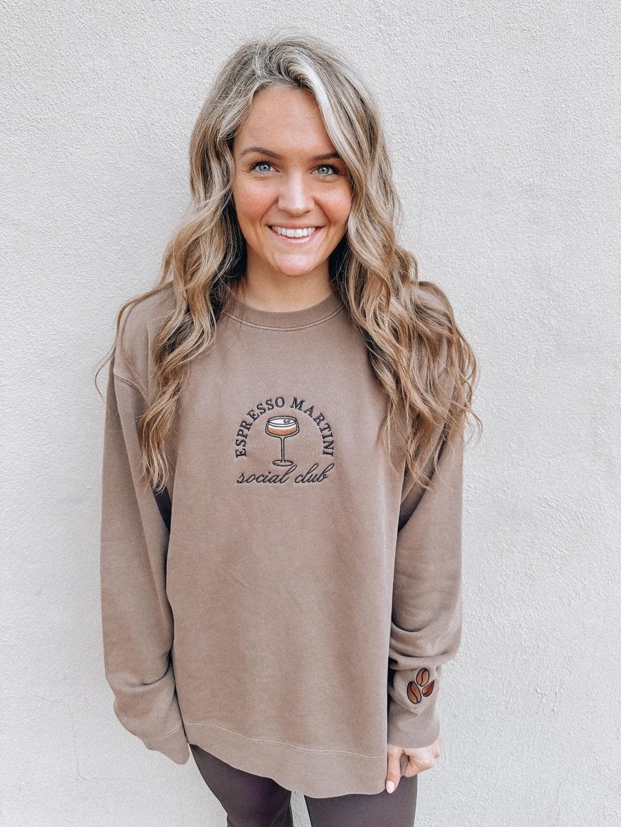 'Espresso Martini Social Club' Cozy Crew - themonogram manor 