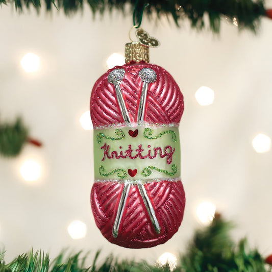 Knitting Yarn Ornament - themonogram manor 