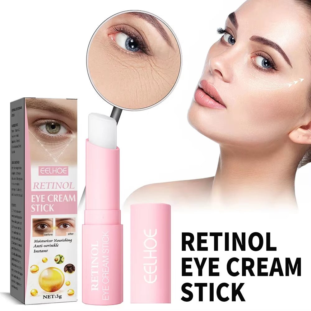 Retinol Eye Cream Instant Remove Eye Wrinkles Eye Dark Circles Bags Remover Moisturising Stick Beauty Health Korean Cosmetics - themonogram manor 