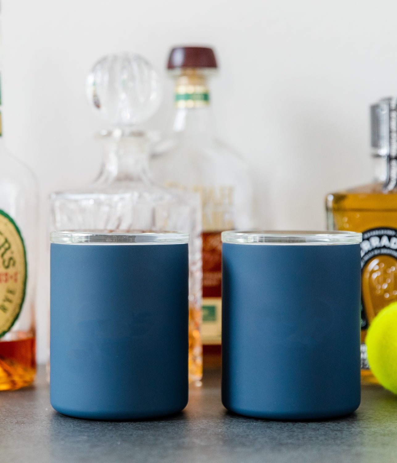 Glass Lined Whiskey Low Ball - themonogram manor 