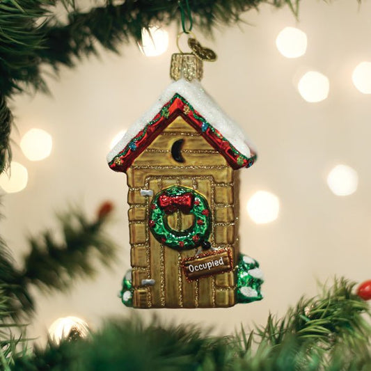 Holiday Outhouse Ornament - themonogram manor 
