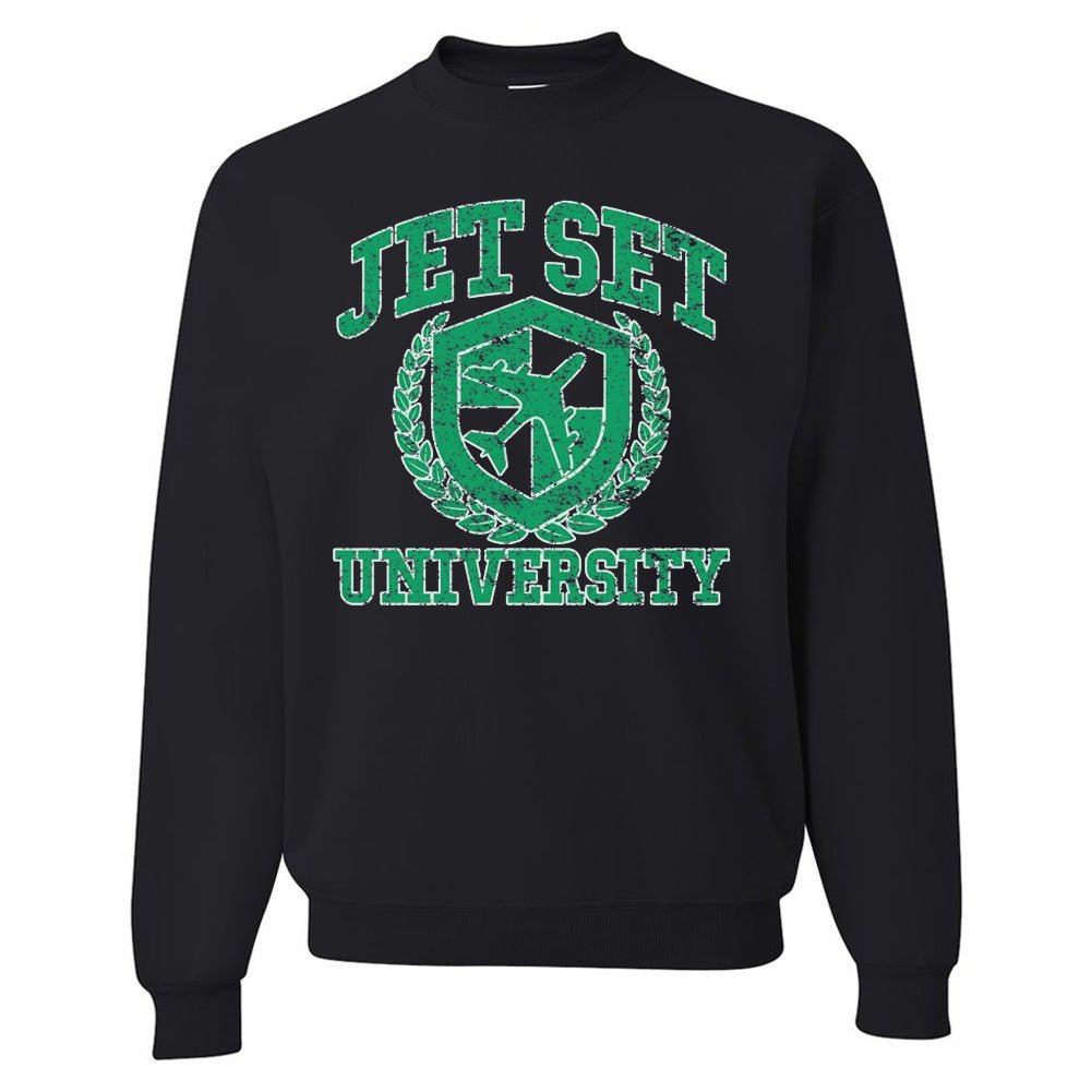'Jet Set University' Crewneck Sweatshirt - themonogram manor 