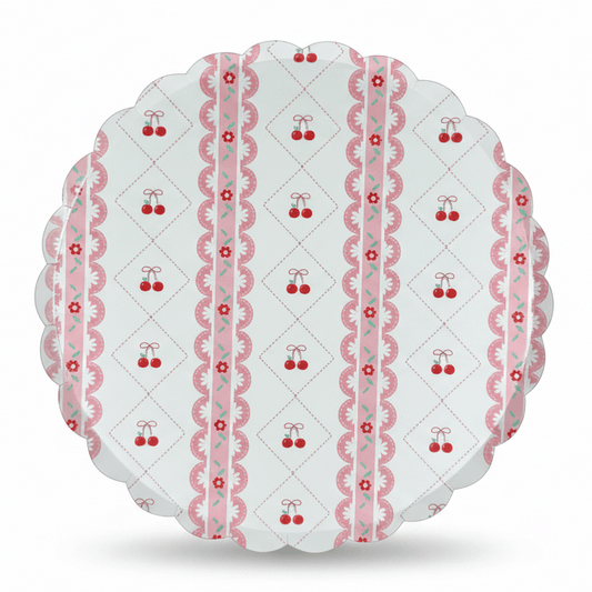 Cherry Coquette Large Plates 10" (8 pack) - themonogram manor 