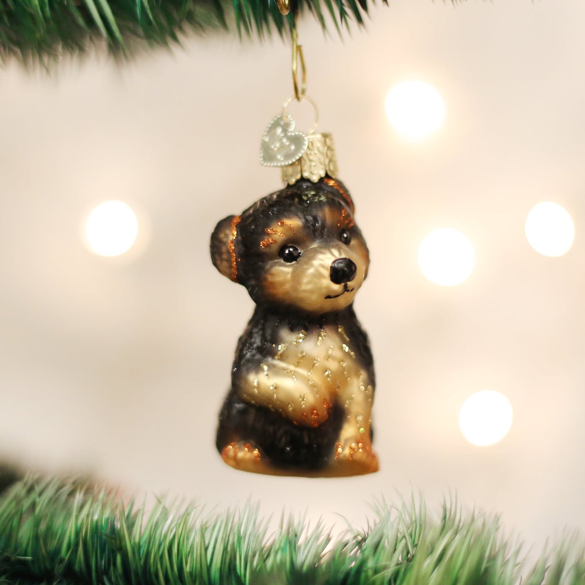 Yorkie Puppy Ornament - #themonogram manor #