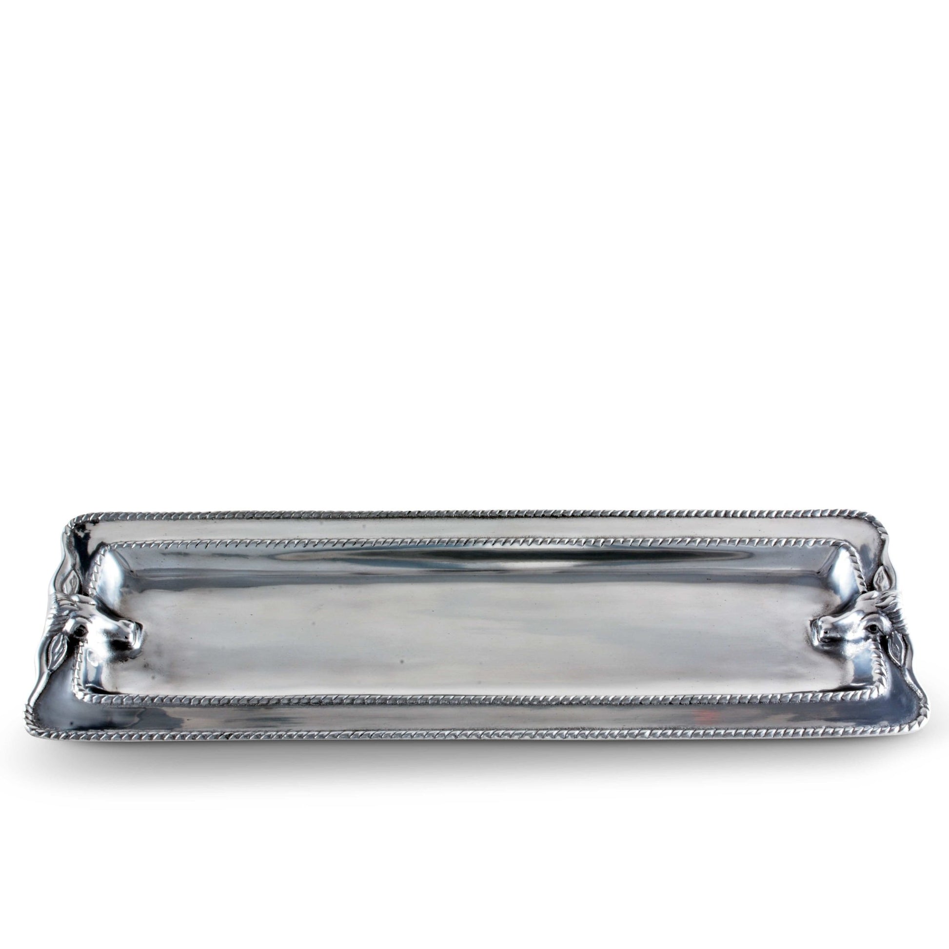 Longhorn with Braid Oblong Tray - themonogram manor 