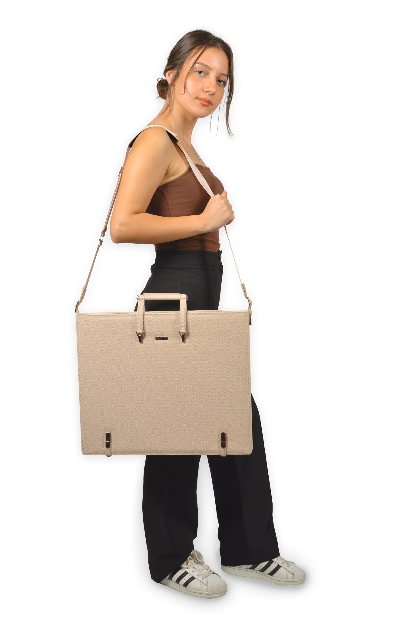 Leather Binder Leather Portfolio Gifts For Painters - Portfolio Binder - Art Supplies Organizer - themonogram manor 