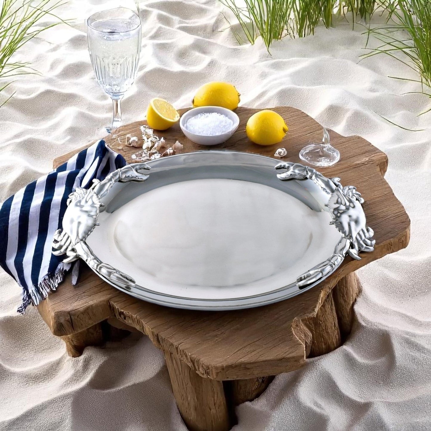 Crab Oval Platter - themonogram manor 