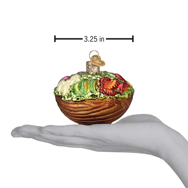 Bowl Of Salad Ornament - themonogram manor 