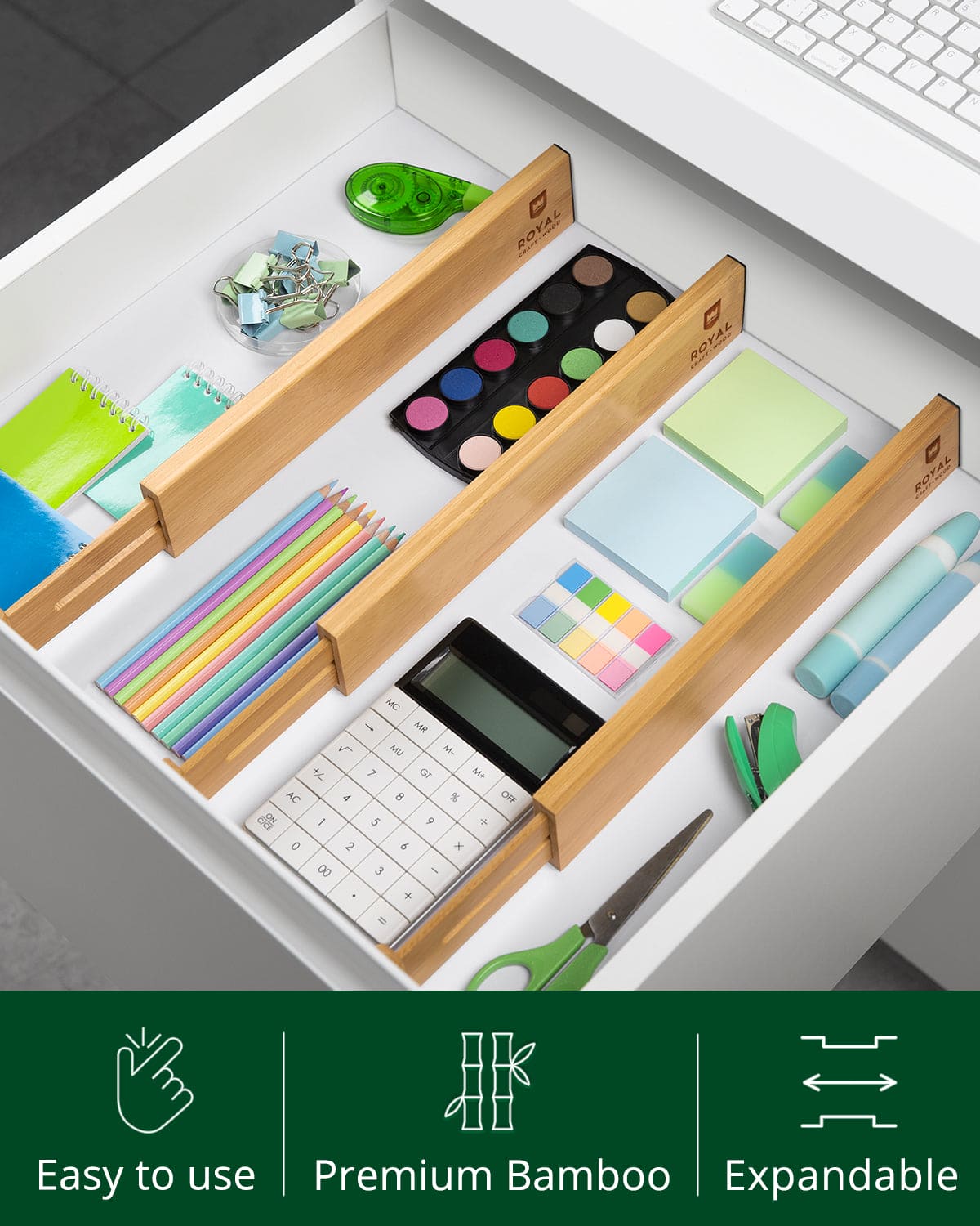 Drawer Dividers 22”, Natural - themonogram manor 