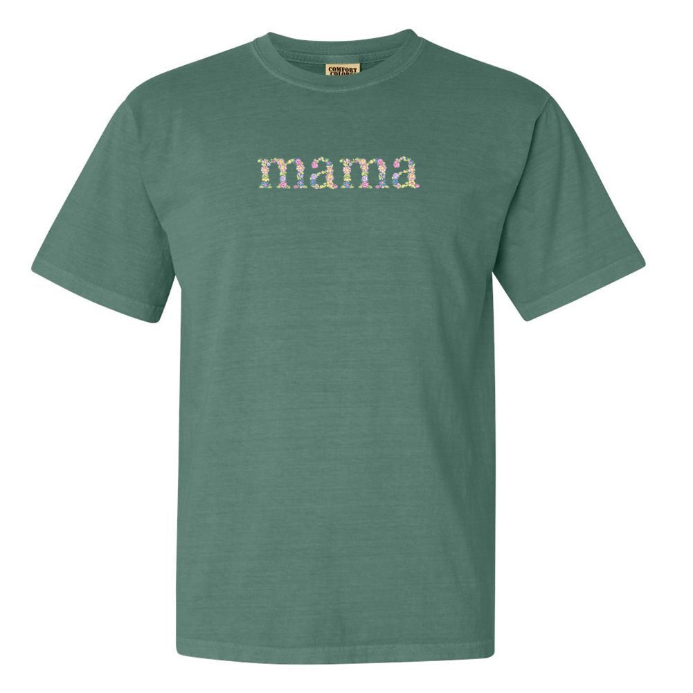 'Floral Mama' Comfort Colors T-Shirt - themonogram manor 