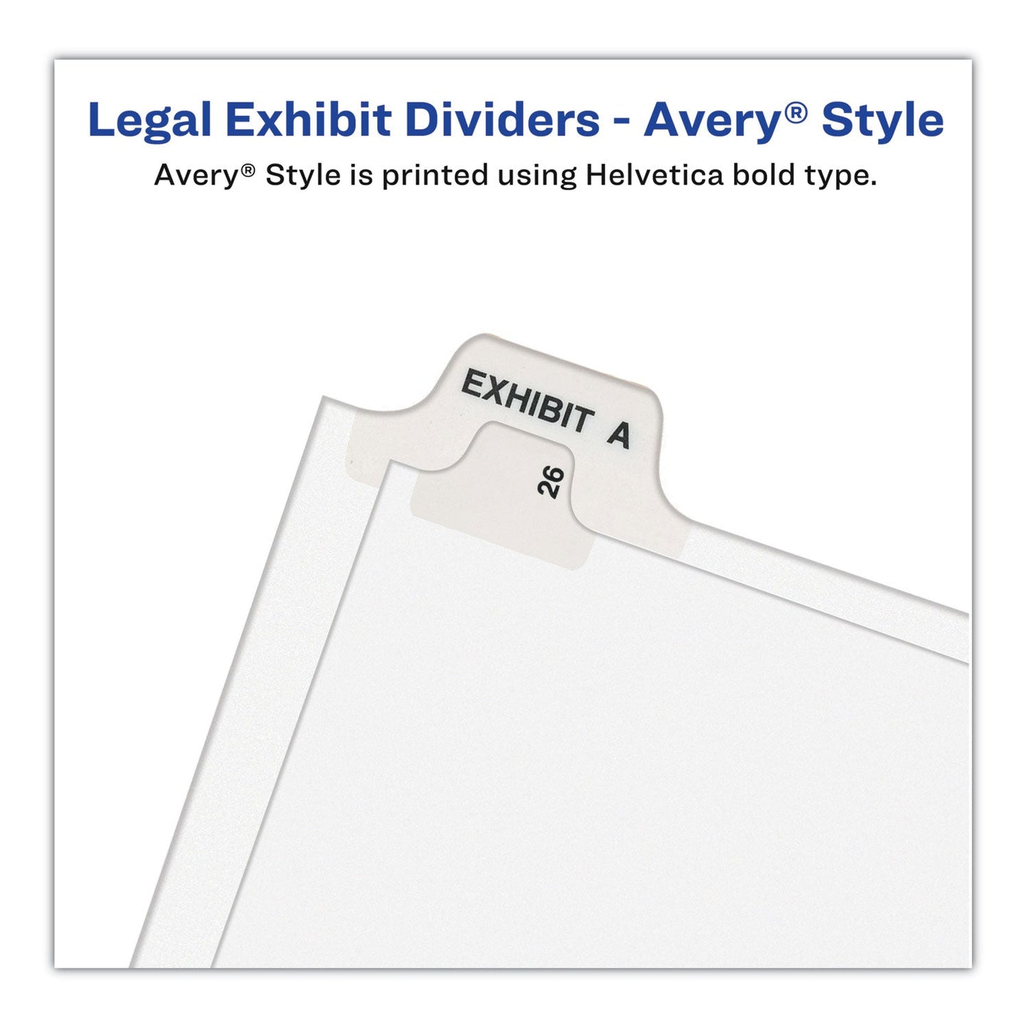 Avery Preprinted Legal Exhibit Side Tab Index Dividers, Avery Style, 25 - Tab, 351 to 375, 11 x 8.5, White, 1 Set, (1344) - themonogram manor 