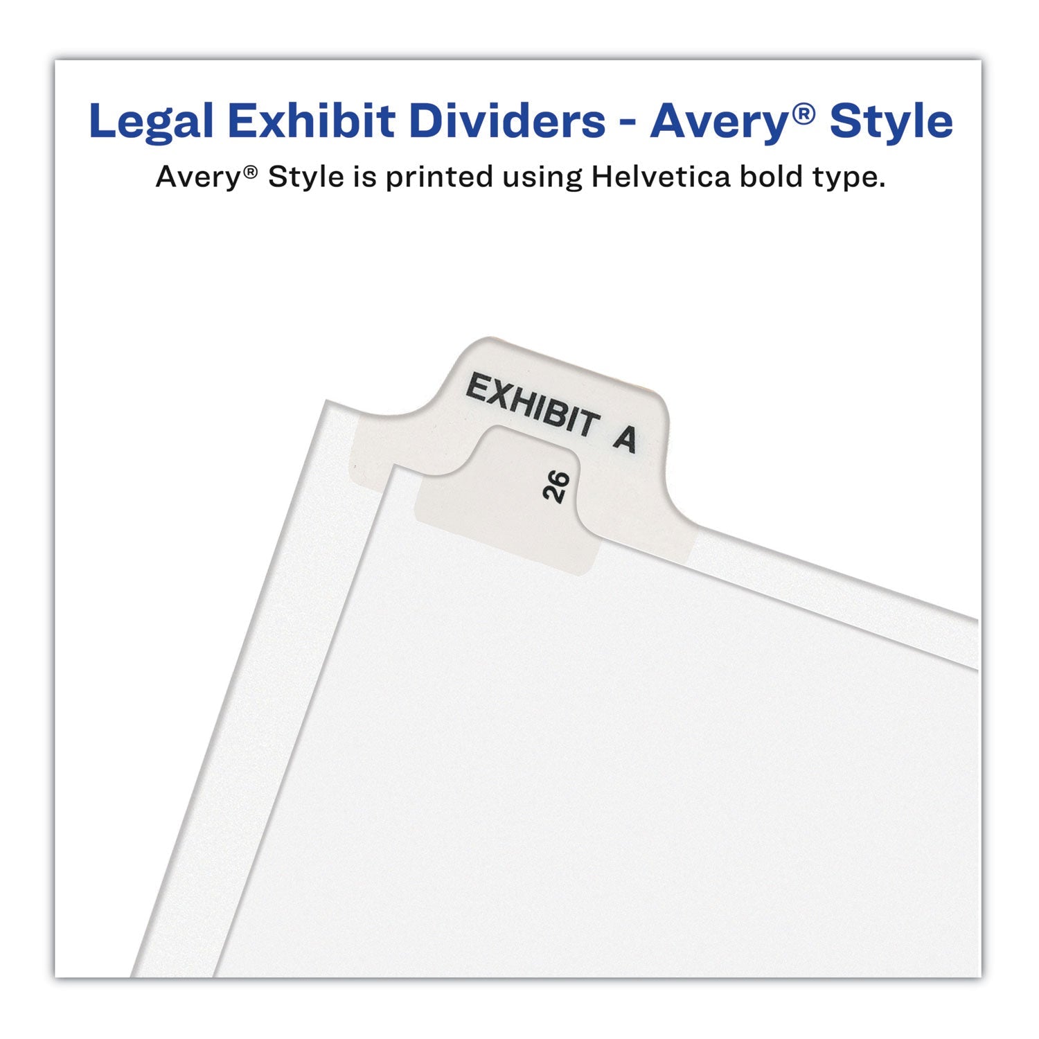 Avery Preprinted Legal Exhibit Side Tab Index Dividers, Avery Style, 25 - Tab, 351 to 375, 11 x 8.5, White, 1 Set, (1344) - themonogram manor 