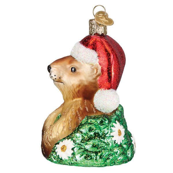 Santa Groundhog Ornament - #themonogram manor #